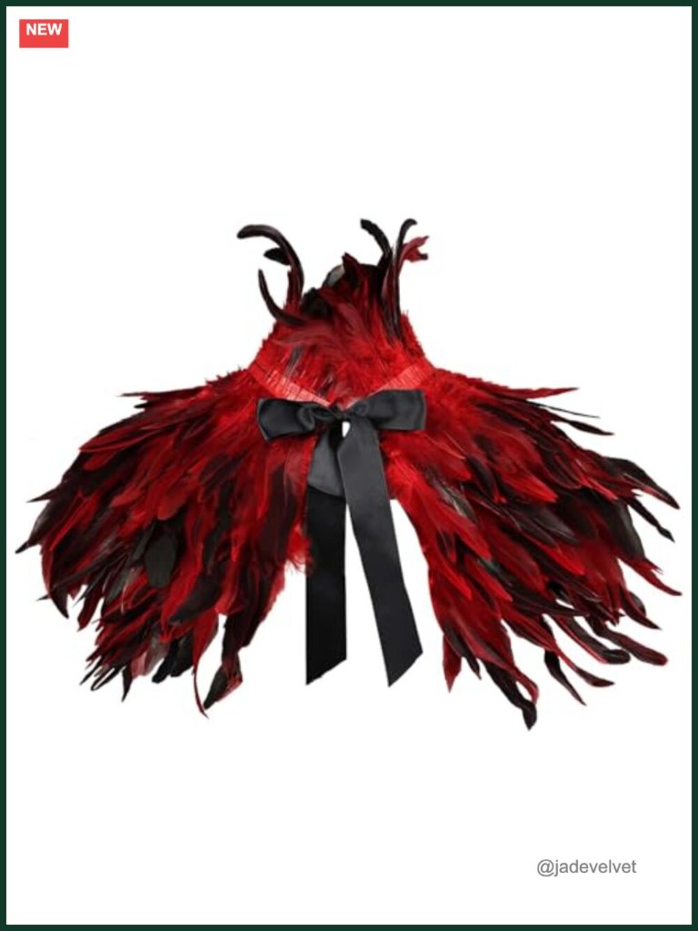 Gothic Natural Feather Shrug Shawl Wrap Cape Victorian Collar Cosplay